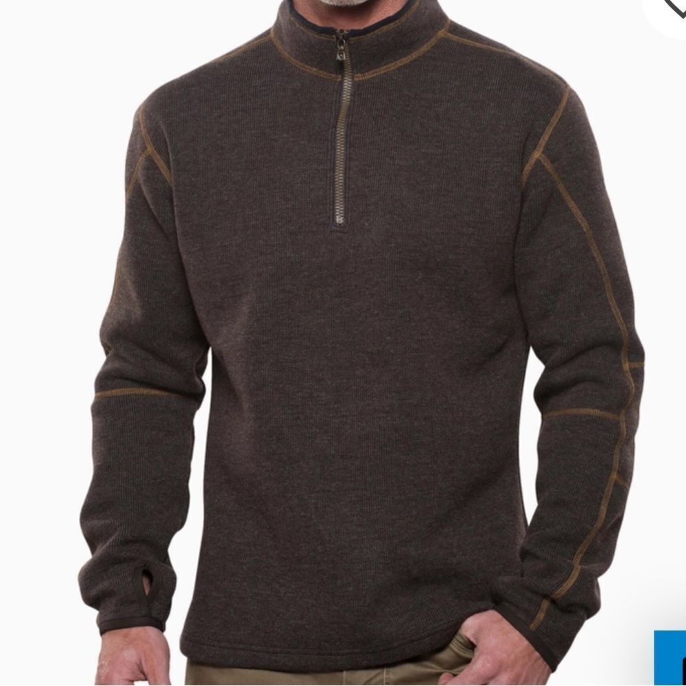 Kuhl THOR 1/4 ZIP in espresso NWT M